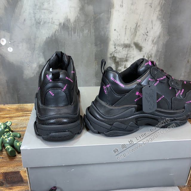 Balenciaga經典款男女鞋 巴黎世家頂級版本Triple S透氣3M反光姥爹復古運動鞋 Balenciaga情侶款老爹鞋  hdbl1172